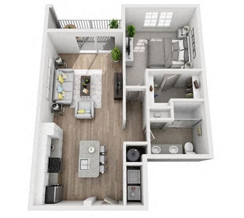 1 bedroom 1 bath floor plan